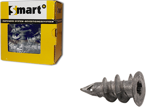 Pgb-europe smart | zelfb. gipskartonplug smart ø 15x29 zamak | 50 st - sm0gkp000001e