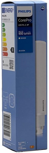 Philips corepro LED plc 9w 830 4 pin 3000k 900lm | 10 pezzi