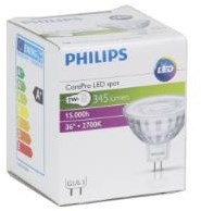 Philips CorePro Foco LED LV 5-35W 827 MR16 36gr LED3517