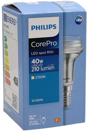 Philips corepro r50 2.8w-40w 827 e14 - led3302
