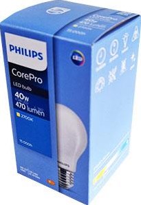 Philips LED GLS E27 4.5-40W 2700K filamento opaco - LED3776