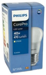 Philips LED bala 4-25W E27 827 P48 mate
