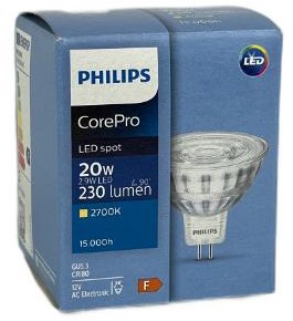 Philips faretto LED gu5.3 12v 2.9-20w 2700k - led3515