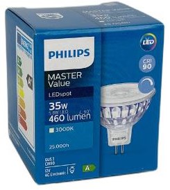 Philips faretto LED gu5.3 12v 5,8-35w 3000k dimmerabile - led3546
