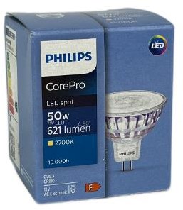 Philips foco led gu5.3 12v 7-50w 4000k - led3524