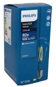 Philips LED ST64 E27 5.9-60W filamento trasparente dimtone - LED3804