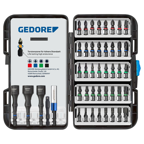 Gedore 3459519 666-045 | juego de puntas de torsión | 45 piezas - 3459519