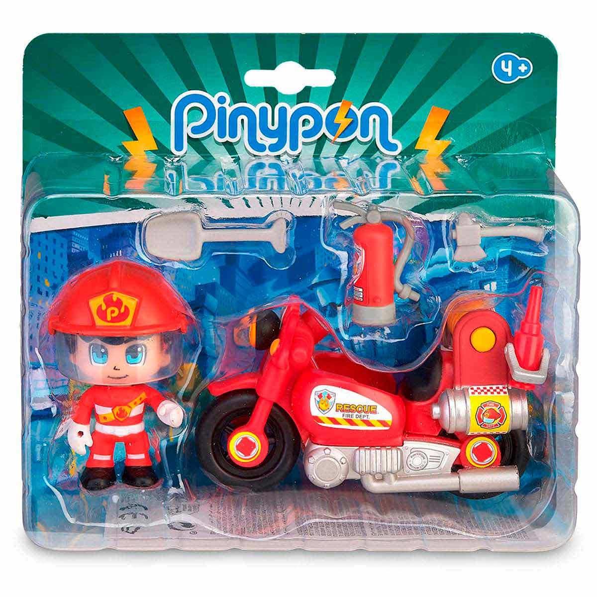 Pinypon Fire Brigade Motor con pompiere