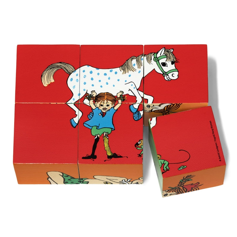 Licenze per libri per bambini Blocchi puzzle Pippi Calzelunghe