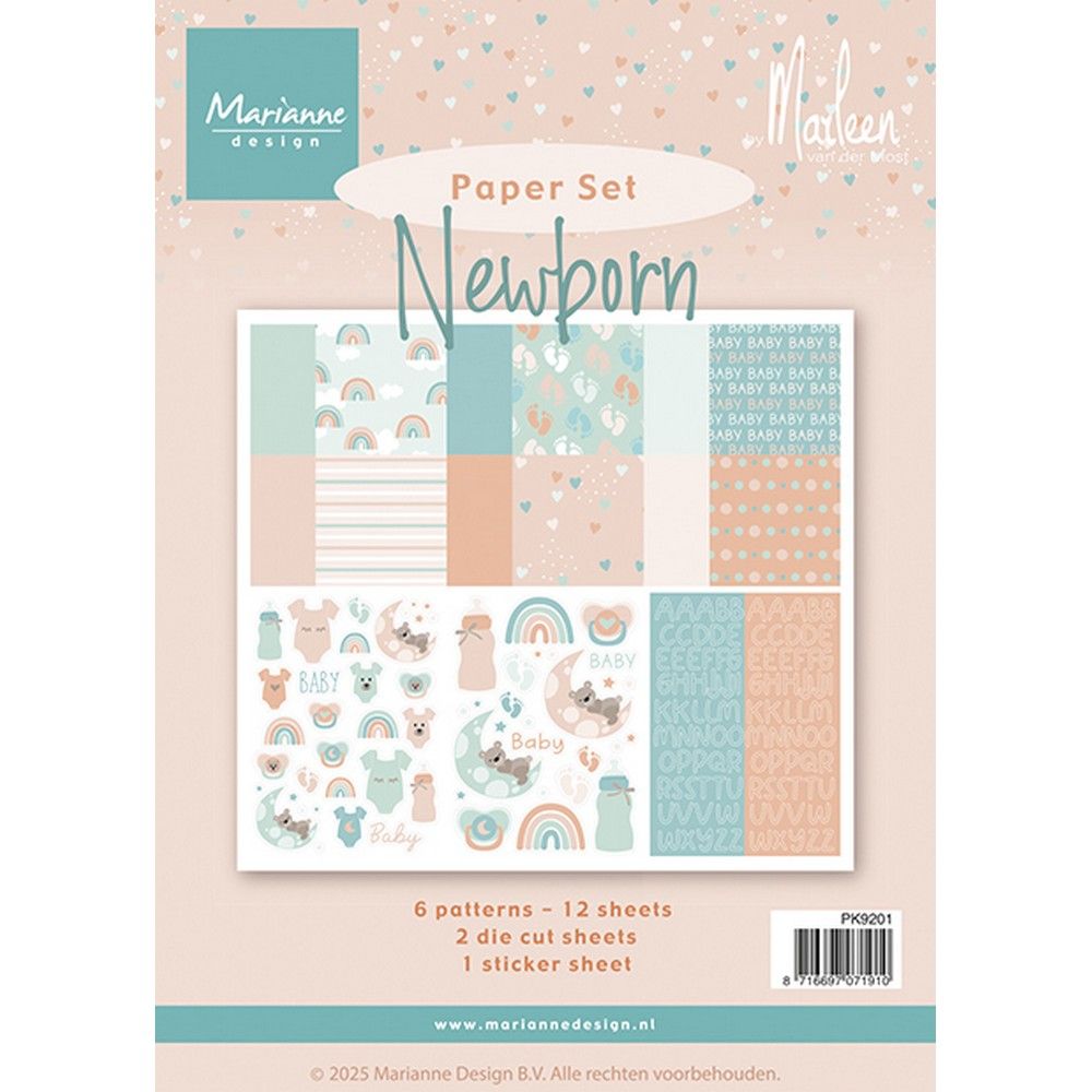 Design Marianne • set di carta neonato di marleen