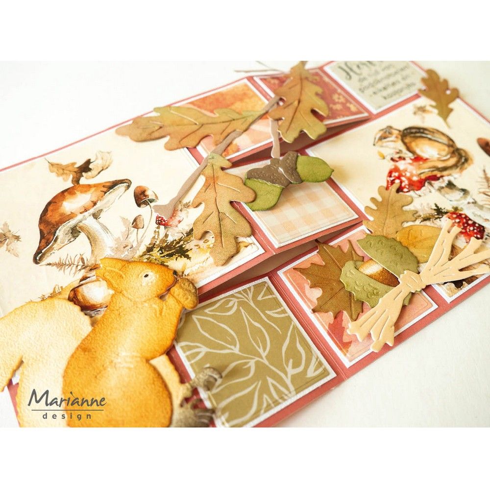 Design Marianne • blocco di carta foglie autunnali a4