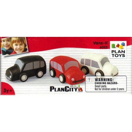 Oku Plan Toys 3 APOS AUTO ORDINE LEGNO; Tjes