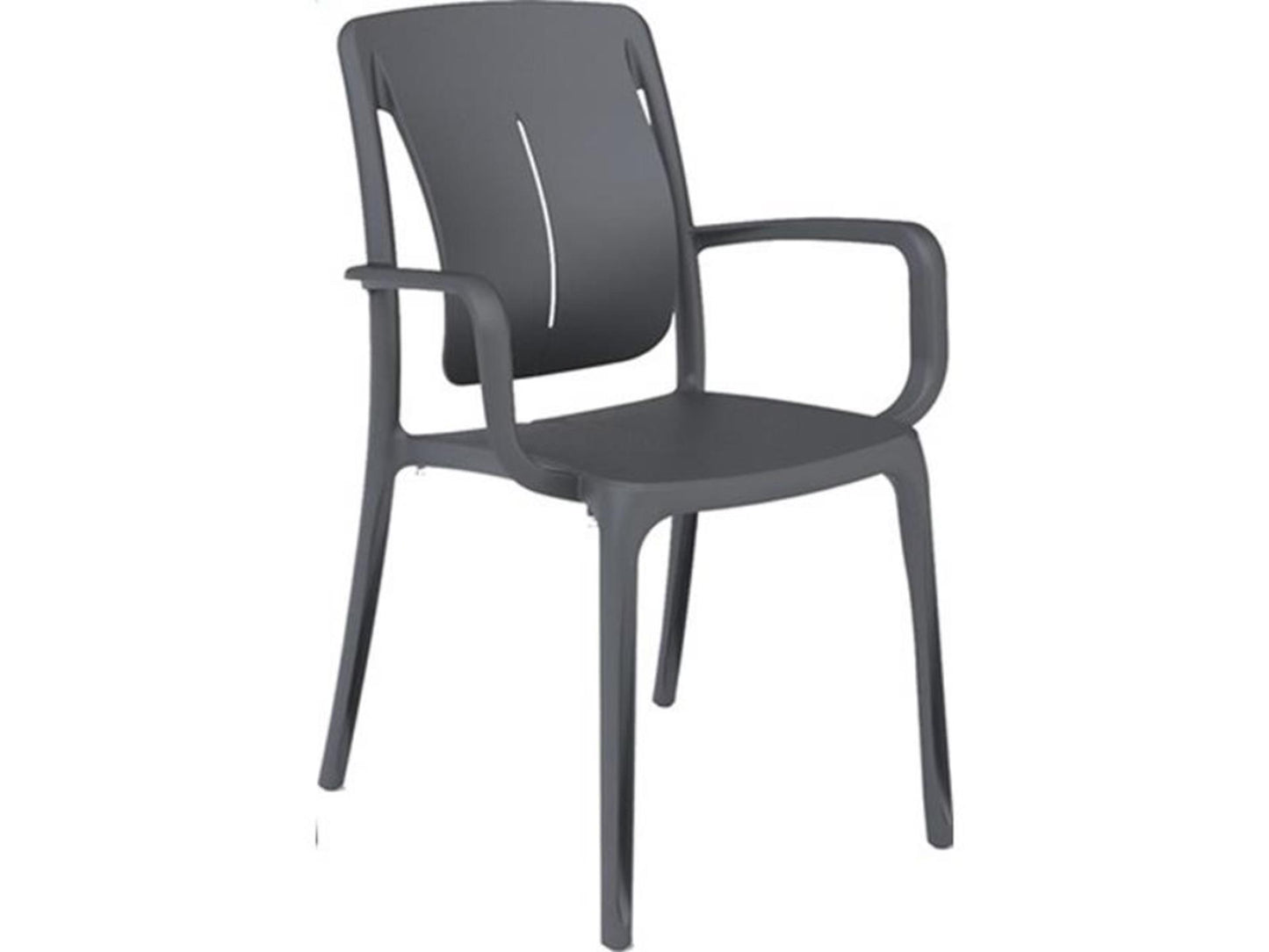 Sedia da pranzo Grosfillex playwood antracite