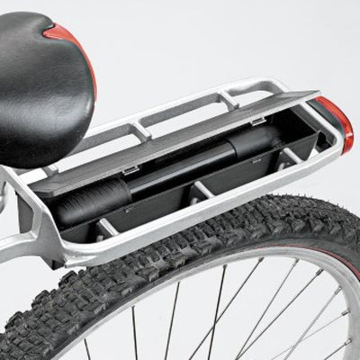 Penador de asiento con caja de almacenamiento QR Alu Silver