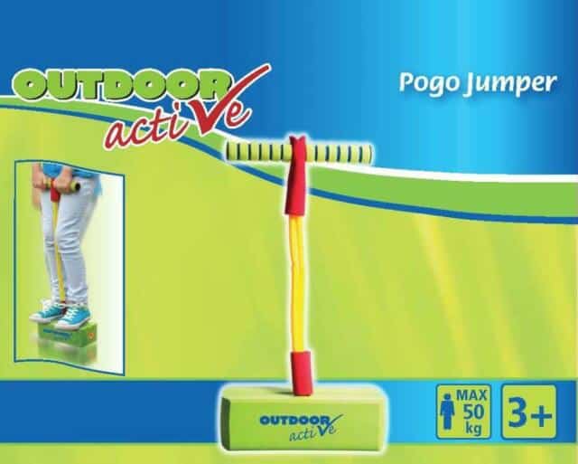 Pogo Jumper Spring Blok con mango