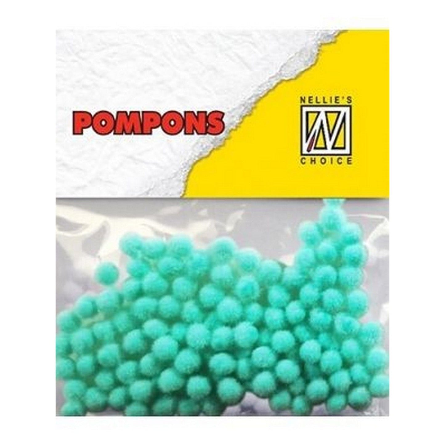 La elección de Nellie • pompones mini 3mm paquete de 100 piezas col. md-1918 turquesa