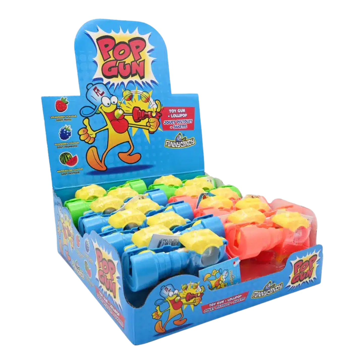 Divertida pistola de caramelos (16 piezas)