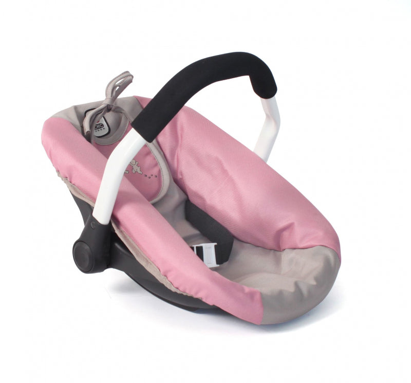 Seggiolino auto per bambole Bayer chic (orso tortora rosa)