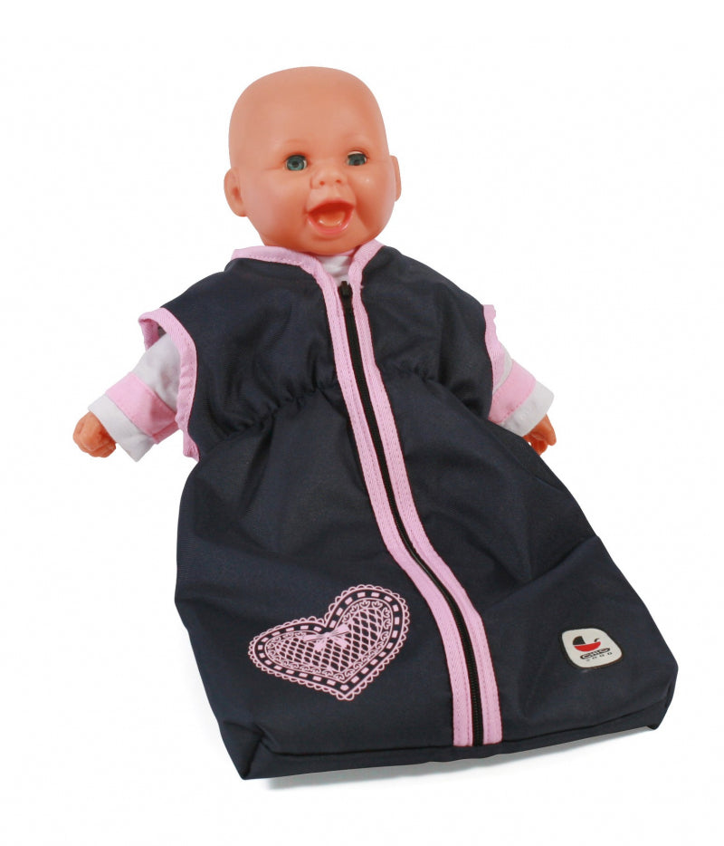 Sacco nanna per bambole Bayer chic (cuore blu scuro)
