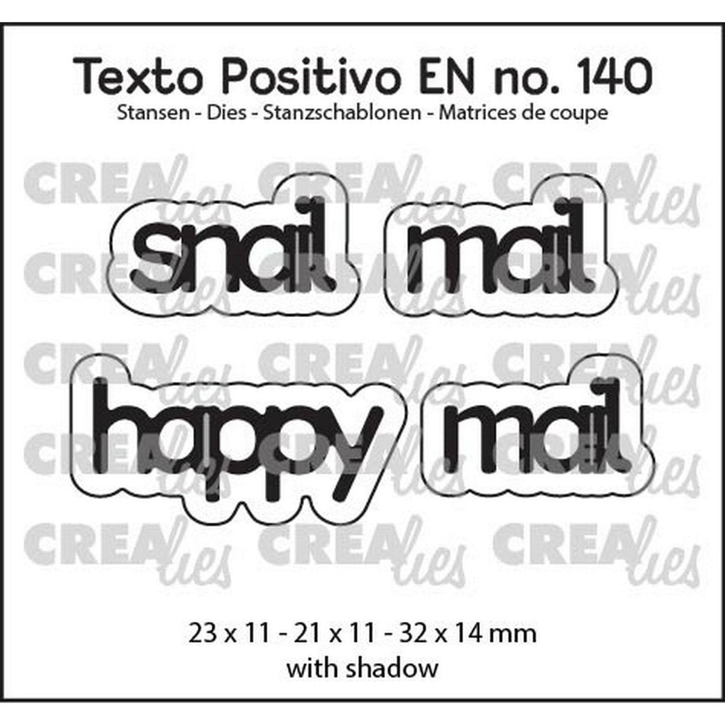 Crealies • testo positivo posta ordinaria posta felice