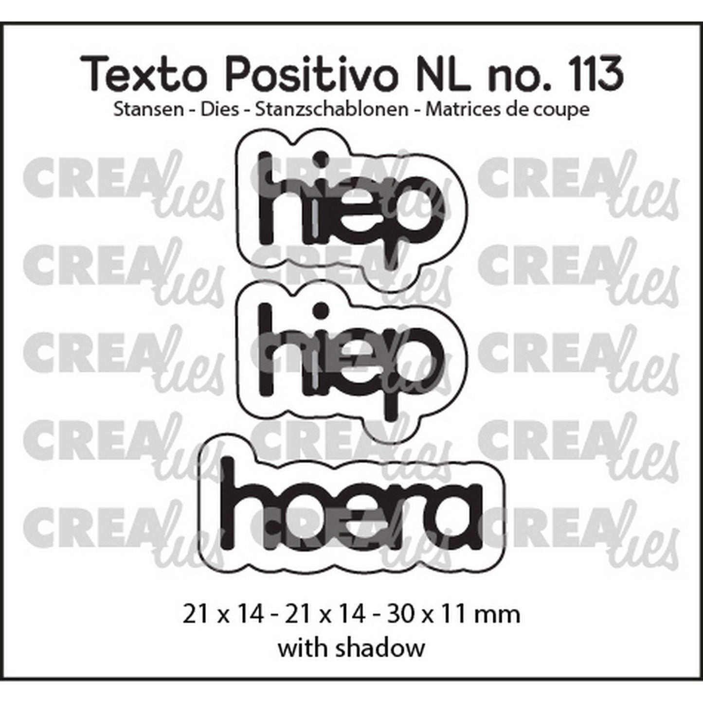 Crealies • testo positivo en dies hip hip urrà