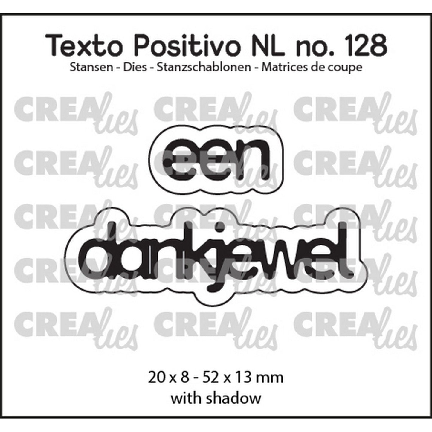 Crealies • testo positivo un grazie