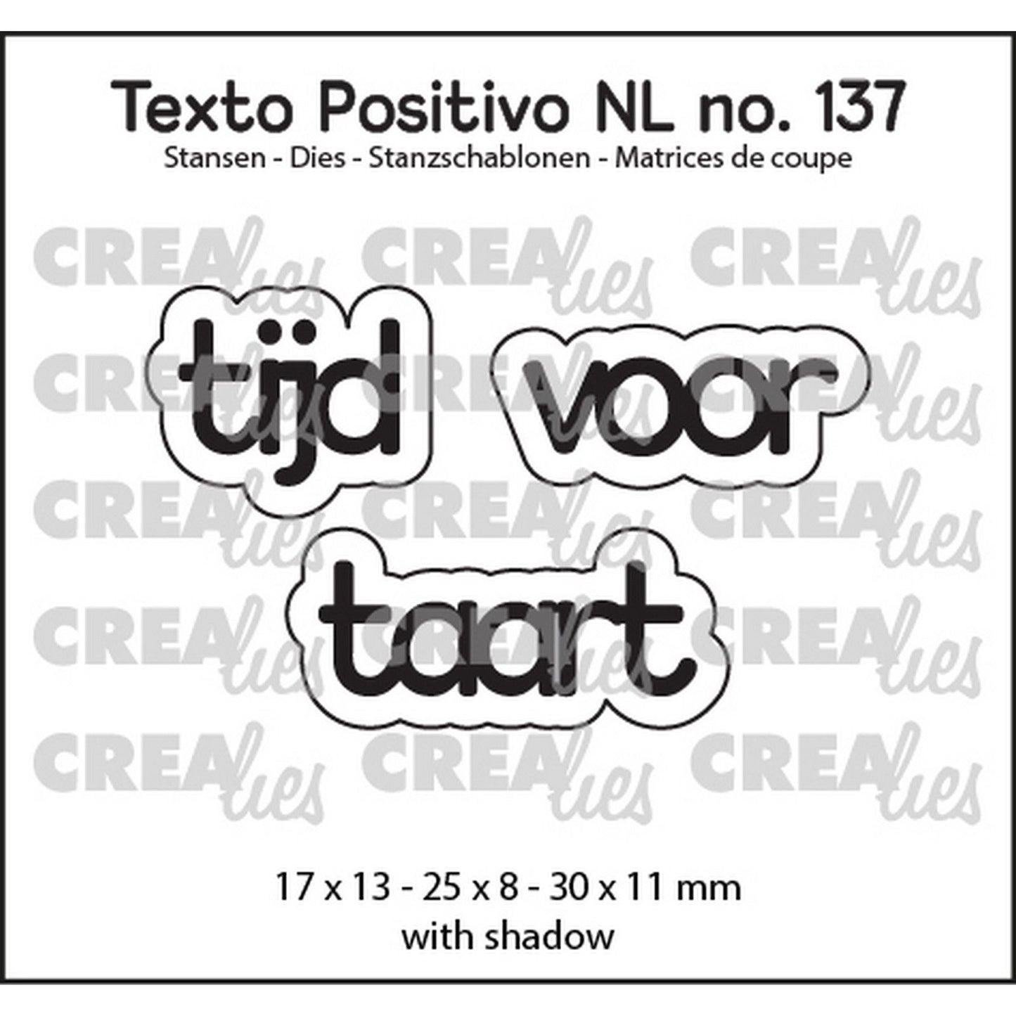 Crealies • texto positivo tiempo para pastel