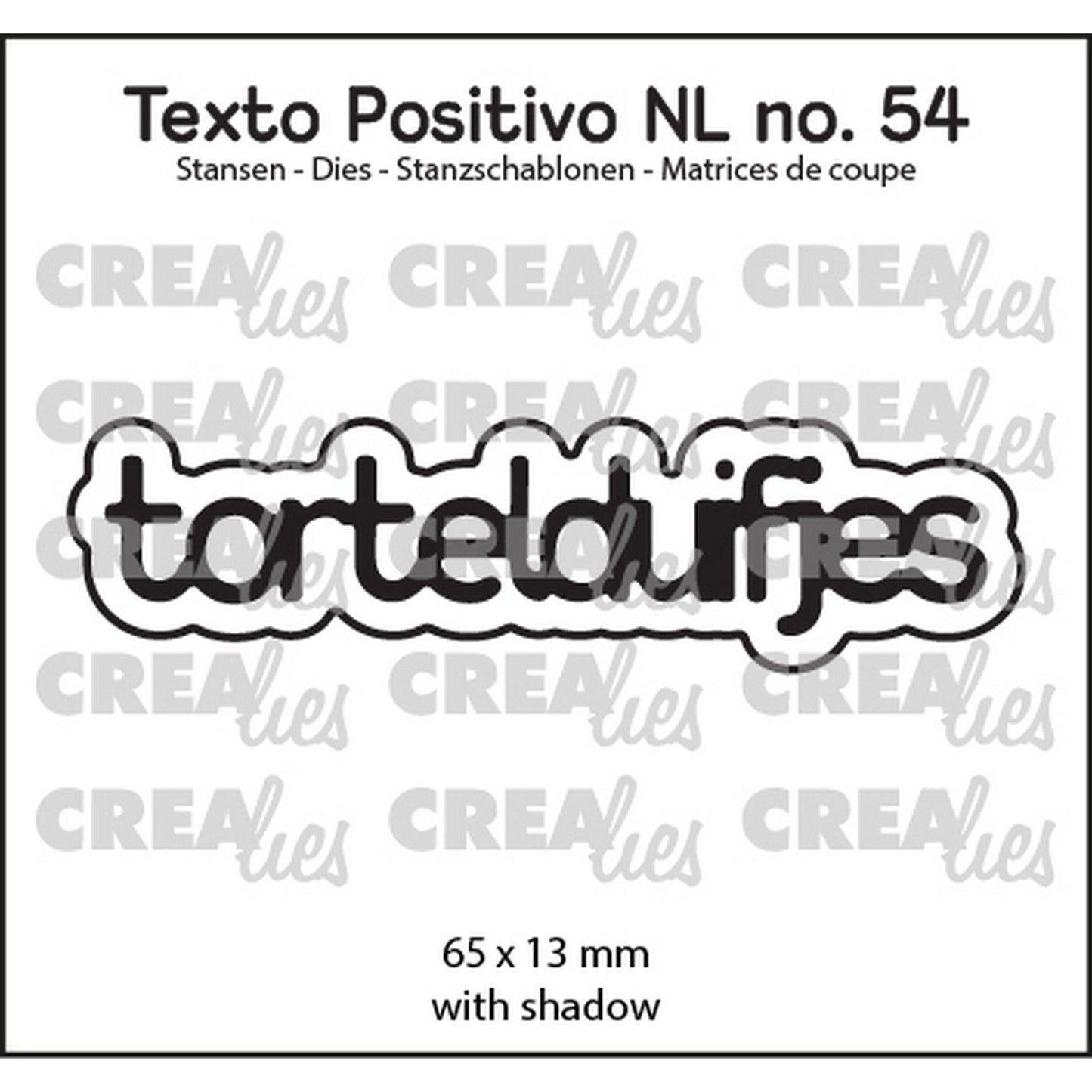 Crealies • texto positivo fustelle da taglio piccioncini