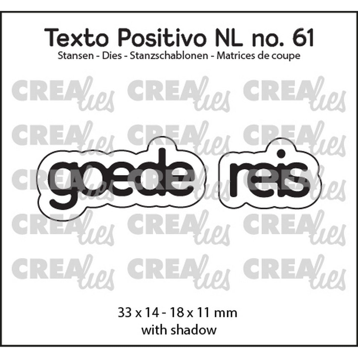 Crealies • texto positivo troqueles que tengas buen viaje