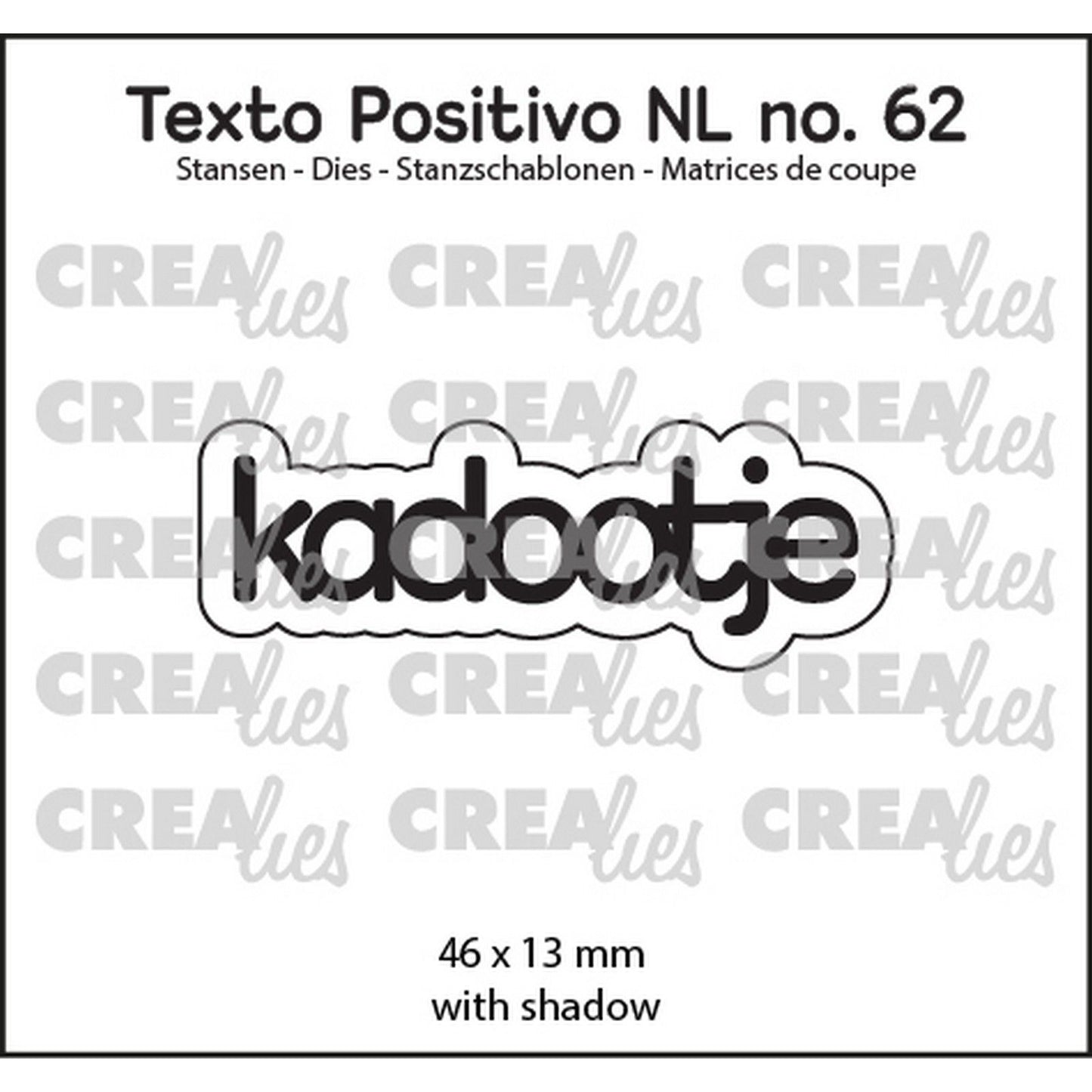 Crealies • testo positivo regalo