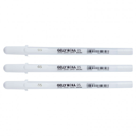 Sakura • penna gel gelly roll 05 bianca 3 pezzi