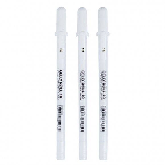Sakura • penna gel gelly roll 10 bianca 3 pezzi