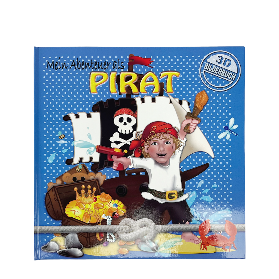Libro illustrato 3D pirata tedesco