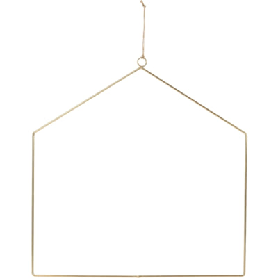 H s collection hangdecoratie huis goudkleurig 42 cm | 12 stuks