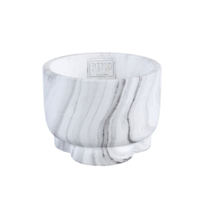 Maceta ptmd marmy blanco s 12 cm | 8 piezas