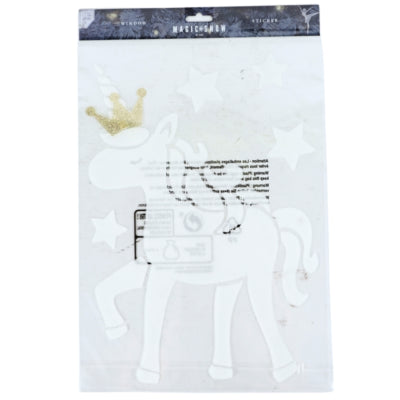 Adesivo per finestra unicorno 40 cm | 24 pezzi