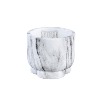 Ptmd vaso da fiori marmy bianco xs 9 cm | 12 pezzi