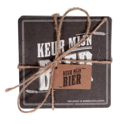 Posavasos para cerveza Senza 9,5 x 9,5 cm, juego de 20 | 12 piezas