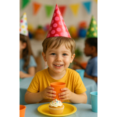 Cappello da festa Amscan carta 16 cm 3 assortiti | 100 pezzi