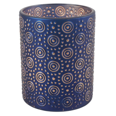 Portacandele Countryfield Hailey L Blu 12,5 cm | 12 pezzi