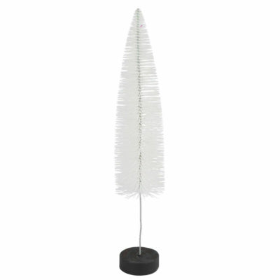 Albero di Natale Countryfield su base glitter bianco 40 cm | 12 pezzi