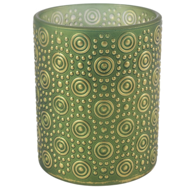 Portavelas Countryfield hailey l verde 12,5 cm | 12 piezas