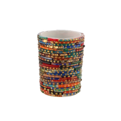Portavelas de madera curvada Daan perlas 8 cm | 12 piezas