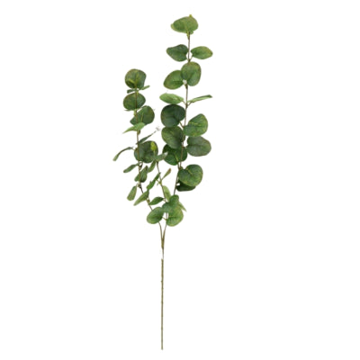 Rama artificial de eucalipto verde claro 75 cm | 24 piezas