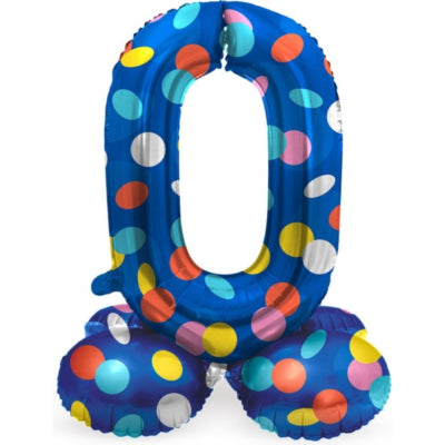 Palloncino foil folat in piedi 0 punti 41 cm | 20 pezzi