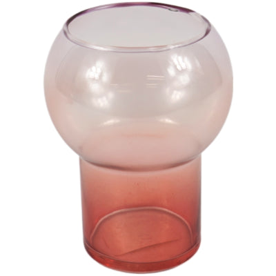 Vaso osha in vetro rosso arancio 16 cm | 24 pezzi