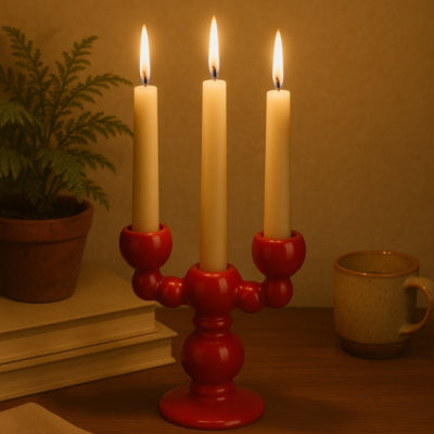 Candelero estaciones 18,5 cm 2 surtidos | 8 piezas