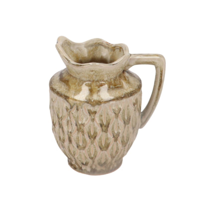 Vaso boa in legno curvato Daan con manico marrone 21 cm | 4 pezzi