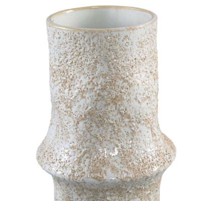 Vaso Ptmd ivery ceramica crema 30 cm | 4 pezzi