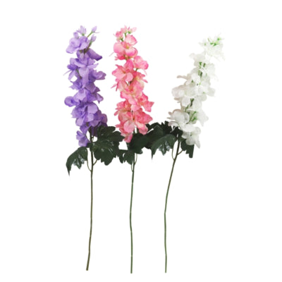 Fiore artificiale Delphinium 77 cm 3 assortiti | 48 pezzi